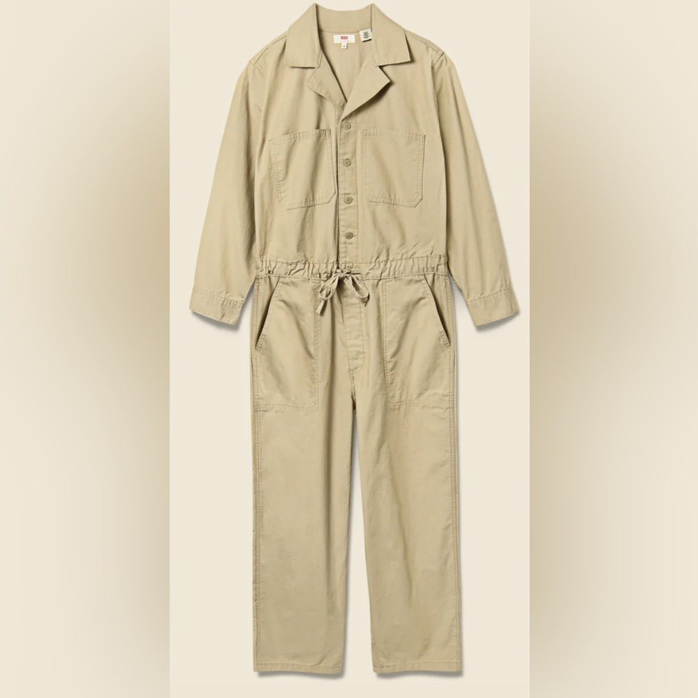 Levi’s Khaki Long Sleeve Coveralls - Utility Jumpsuit Nomad